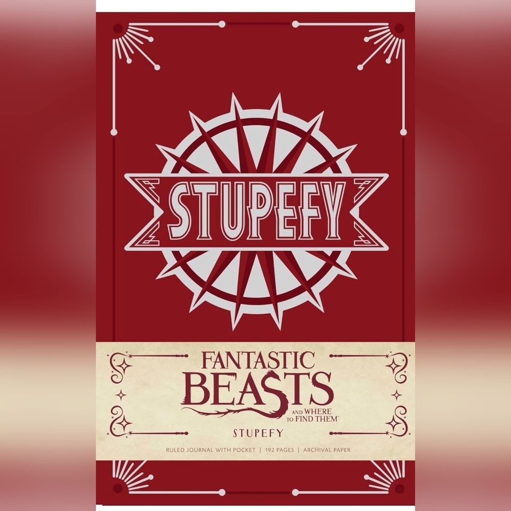 Fantastic Beasts and Where to Find Them: Stupefy Hardcover Ruled Journal